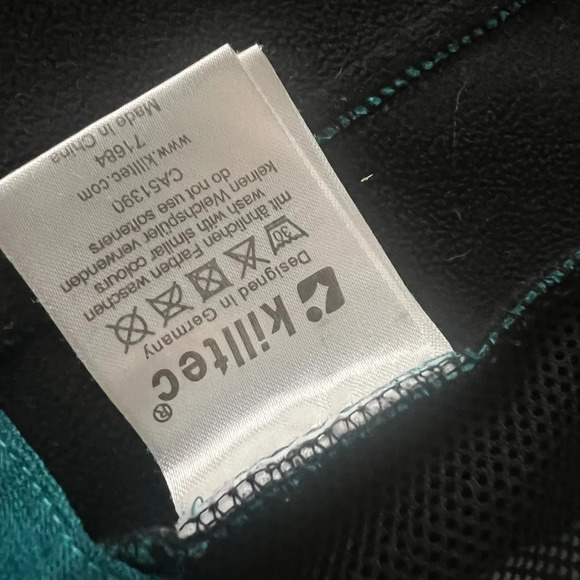 Girls Killtec jacket in great condition waterproof and wind resistant aquamarine - Picture 7 of 7